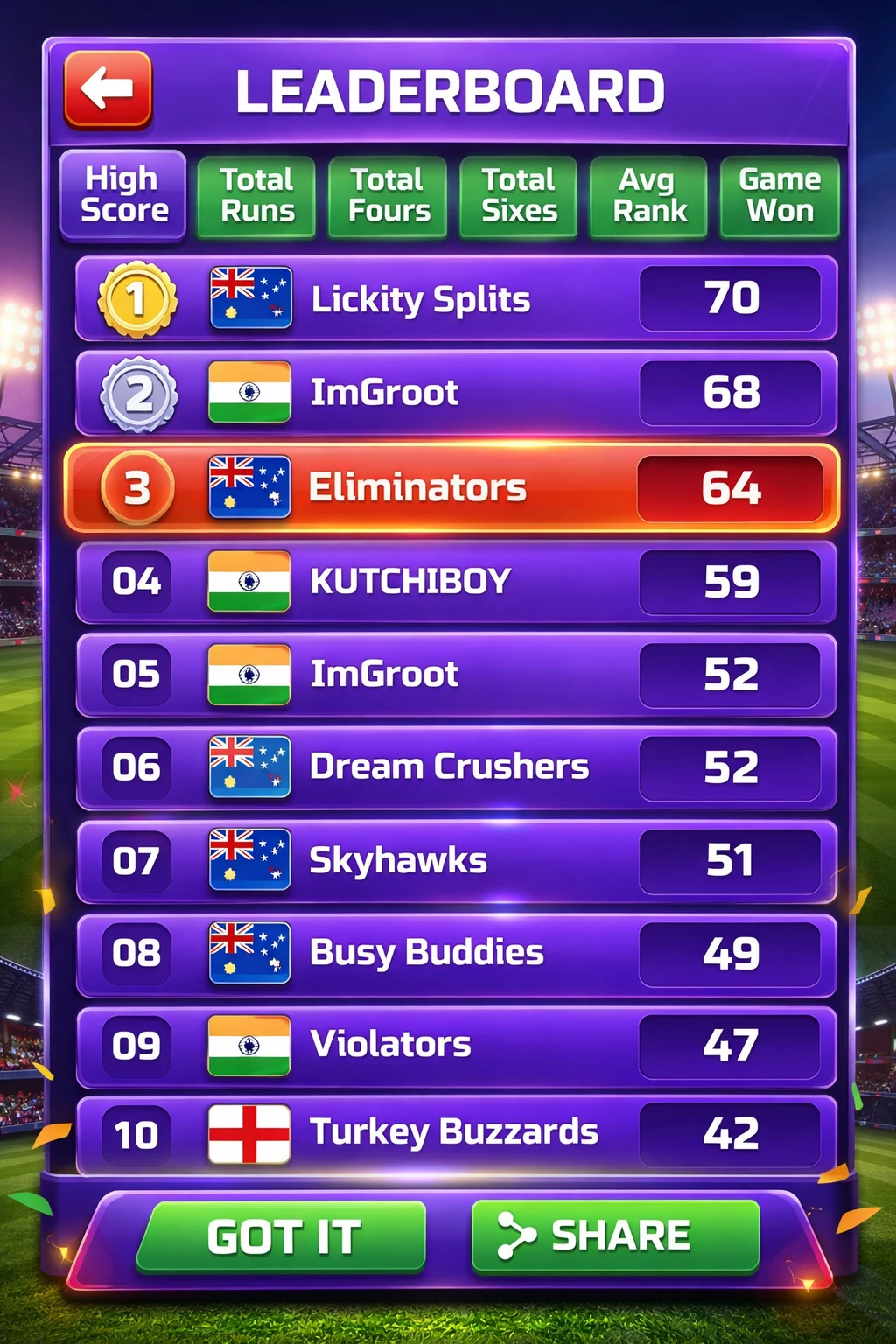 Run Chase - Cricket screenshot